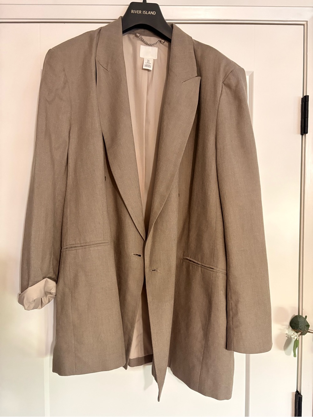 Taupe Women's Relaxed Blazer